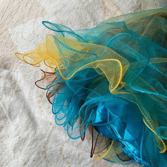 Peacock Dress - Strapless Formal Cocktail Dress - Picture 4 of 9